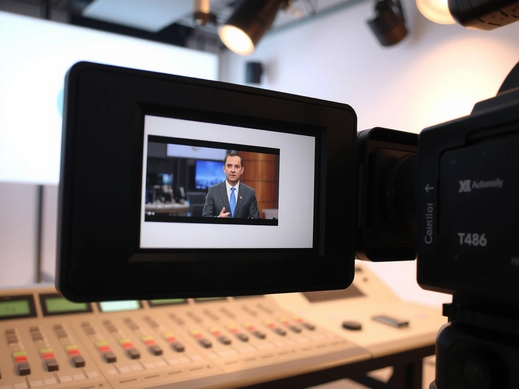 Operación de cámara de estudio